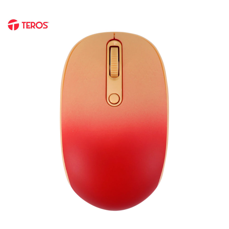 Mouse óptico inalámbrico TEROS TE-1223S, 800-1200-1600 DPI, receptor USB, 4 botones