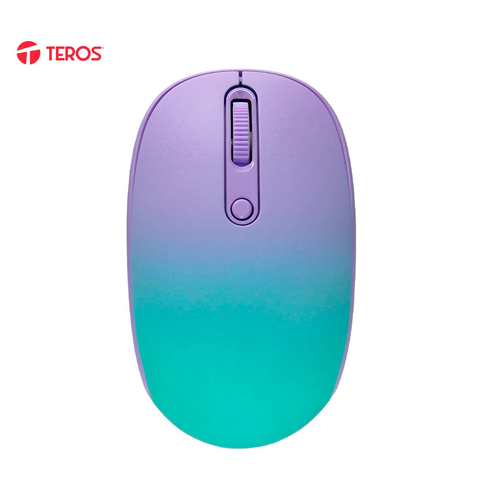 Mouse óptico inalámbrico TEROS TE-1224S, 1000 DPI, receptor USB, 4 botones
