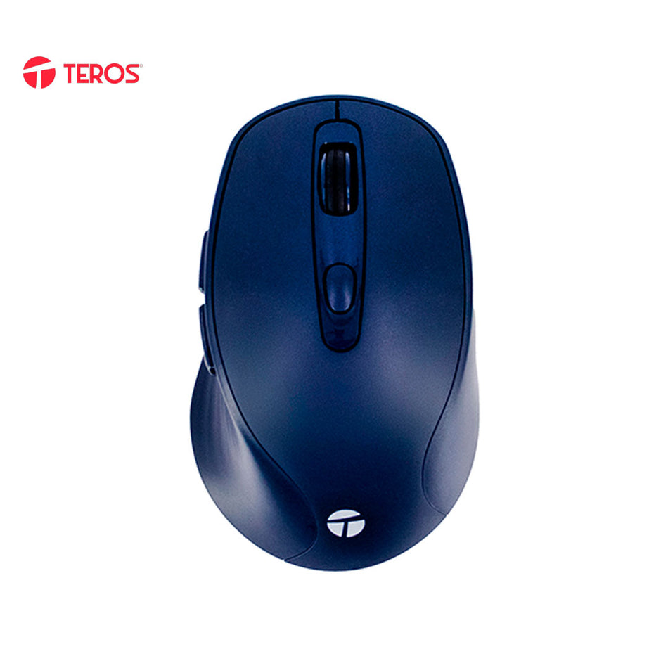 Mouse Inalámbrico Teros TE-1235S, 2.4GHz, 6 Botones, USB, Color Azul