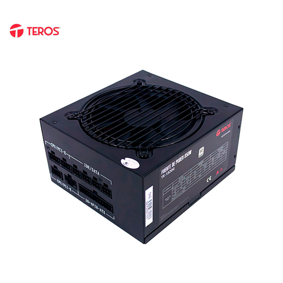 Fuente de alimentación TEROS TE-1320S, Formato ATX, 850W 80 Plus Platinium, 110V / 240V
