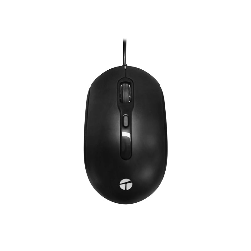 Kit teclado y mouse TEROS TE-5010CS, USB, 1000-2000 DPI, 4 botones, 105, tecla FN, negro