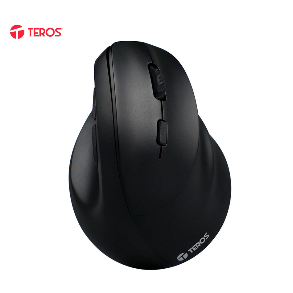 Mouse Inalámbrico Teros TE-5169N, 2.4G+Bluetooth, 2400 DPI, USB, Color Negro
