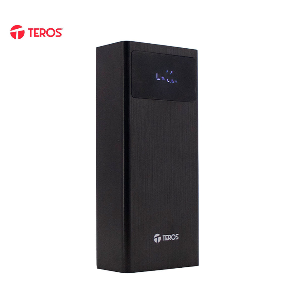 Powerbank TEROS TE-7059N, 30000MAh, USB-A, USB-C, negro