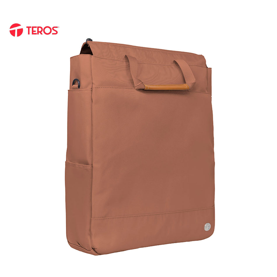 Bolso de hombro Teros Rossan Mocha Mousse TE-9032MM, para Notebooks de hasta 15.6"