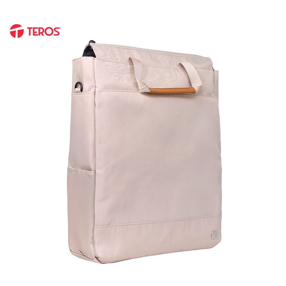 Bolso de hombro Teros Rossan Beige TE-9033BG, para Notebooks de hasta 15.6"