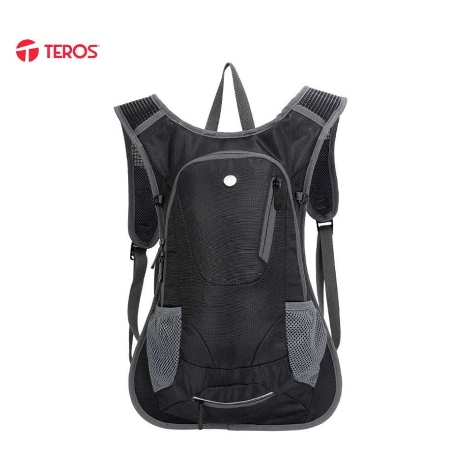 Mochila de Hidratación Teros TE-9034BK, incluye bolsa de agua de 2L, Poliéster