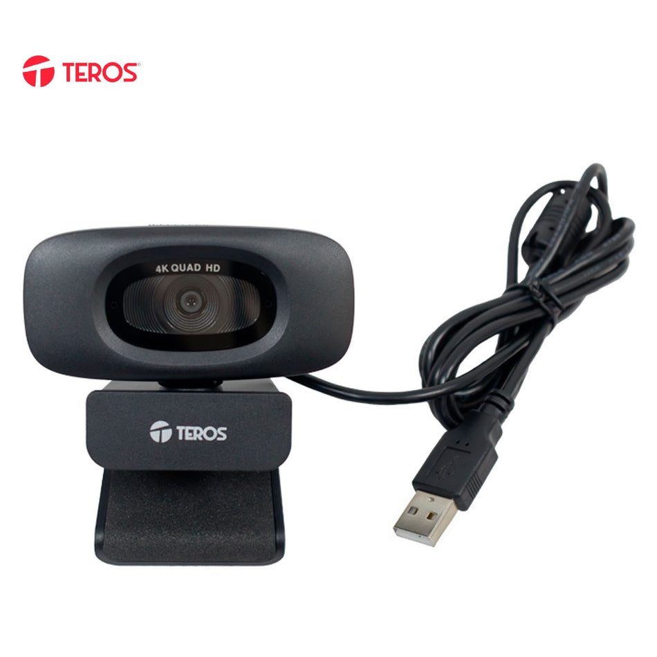 Webcam TEROS TE-9073N, 4K, micrófono incorporado, USB 2.0