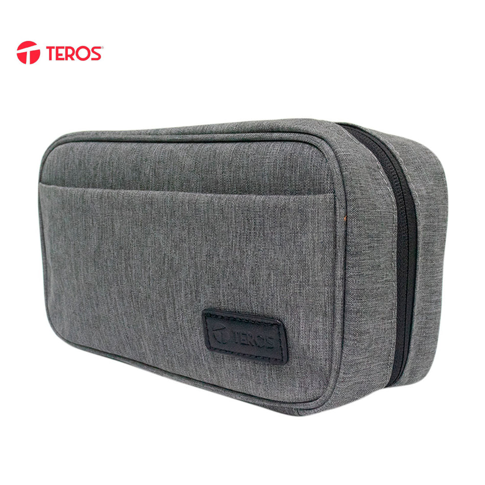 Cartuchera ﻿/ Estuche ﻿/ ﻿Organizador / Portacables TEROS TE-ACS9014, gris