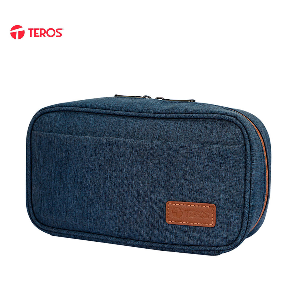 Cartuchera / Estuche / Organizador / Portacables TEROS TE-ACS9017DB, azul marino