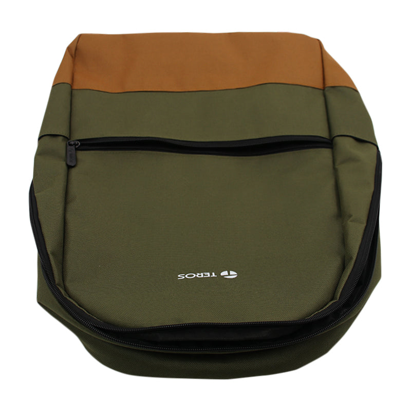 Mochila Teros Nova TE-ACS9021MG, para Notebooks de hasta 15.6", Color Verde/Marrón