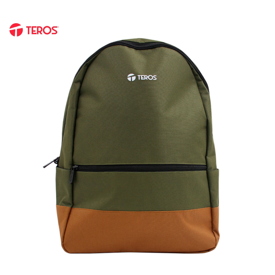 Mochila Teros Nova TE-ACS9021MG, para Notebooks de hasta 15.6", Color Verde/Marrón