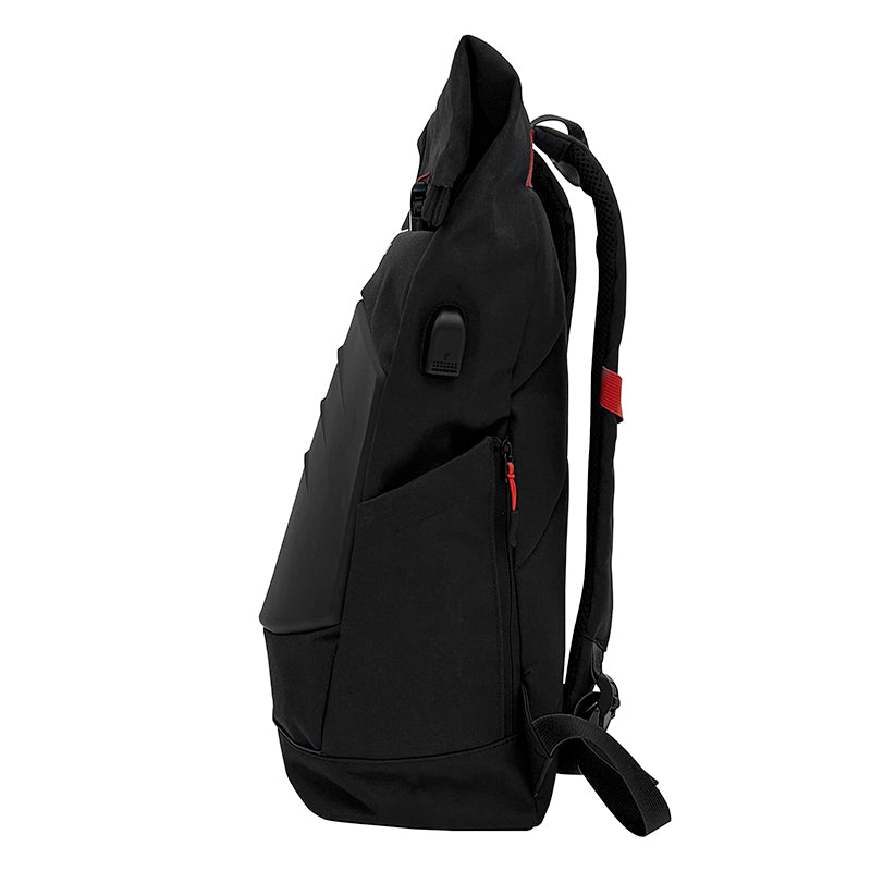 Mochila Gamer TEROS TE-IDS18588, para Notebooks de hasta 15.6" - Color Negro/Rojo
