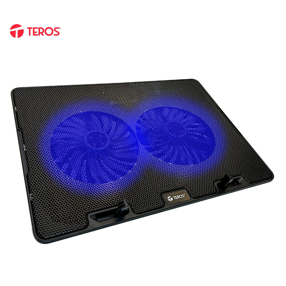 Cooler TEROS TE-7020N, compatible con notebooks de hasta 15.6", 2 fan de 12cm