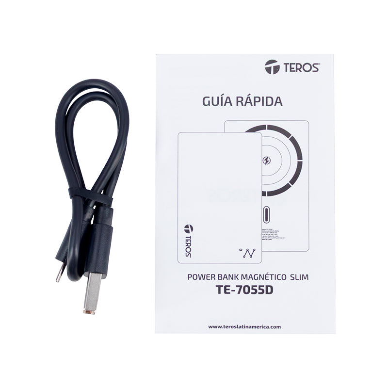 Powerbank TEROS TE-7055D, 5000 mAh, (3,85 V/19.35 Wh)