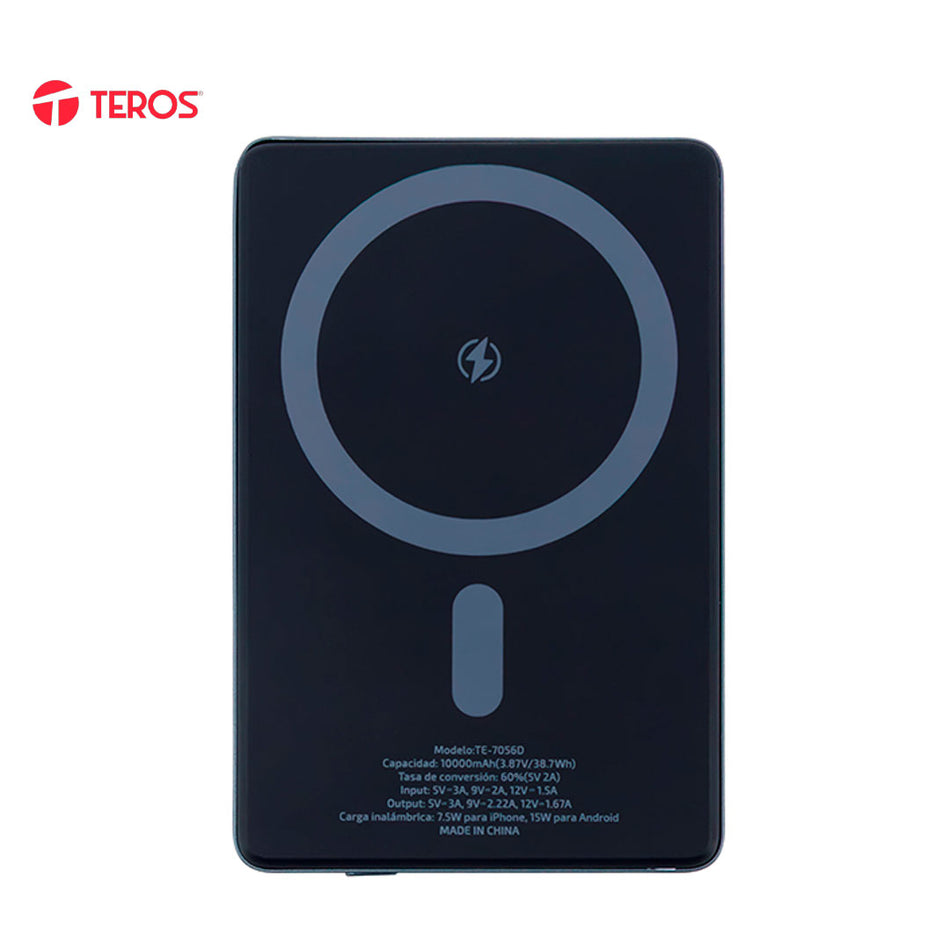 Powerbank TEROS TE-7056D, 10000 mAh, (3,85 V/38.5 Wh)