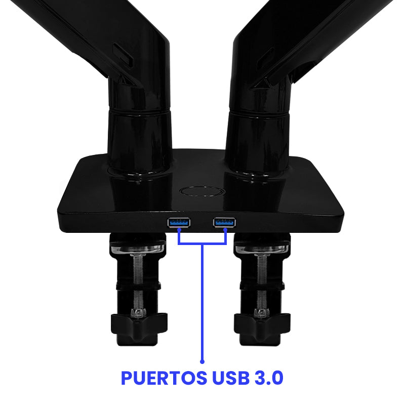 Rack para 2 monitores de 22" a 32" / Brazo soporte TEROS TE-7114