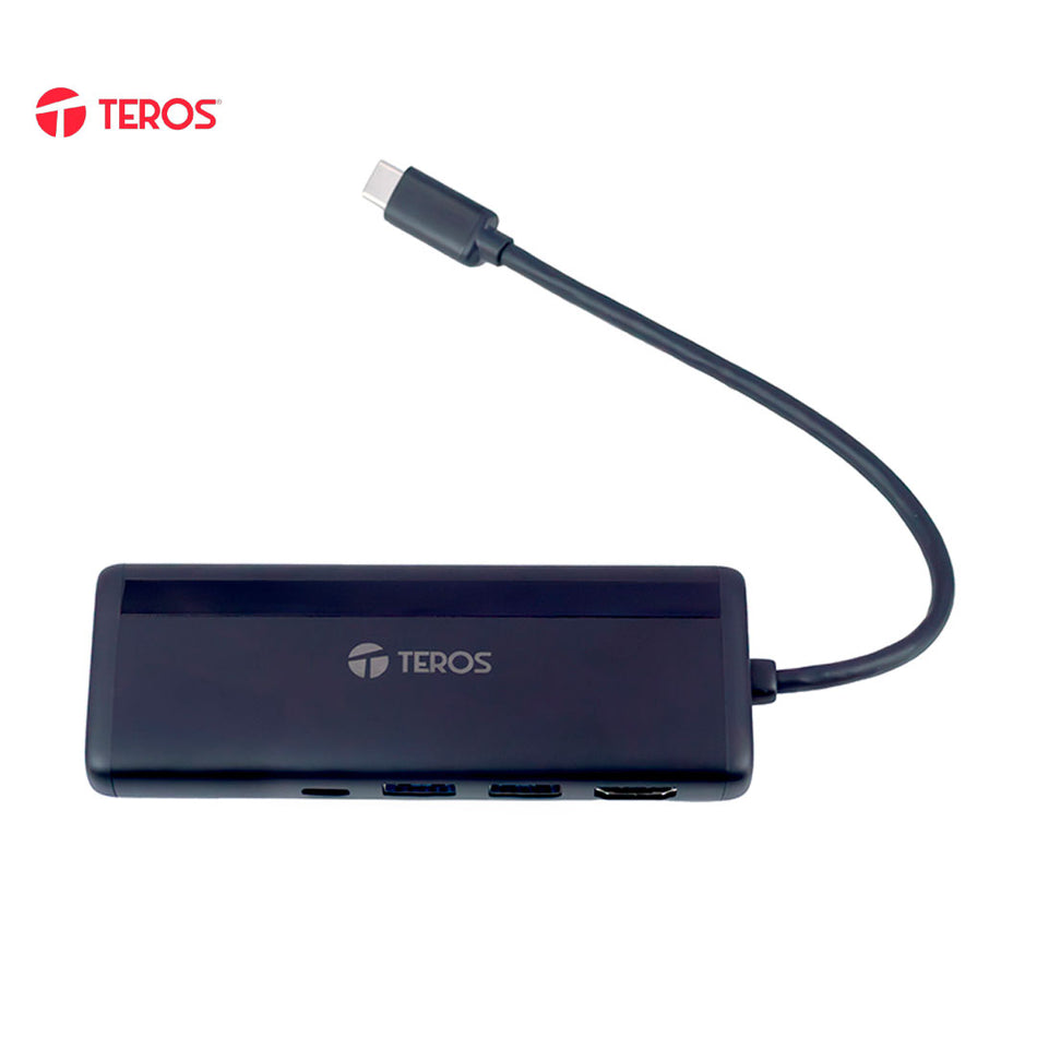 Concentrador de puertos (Hub) TEROS TE-7134N Gen 3 USB-C, 7 en 1