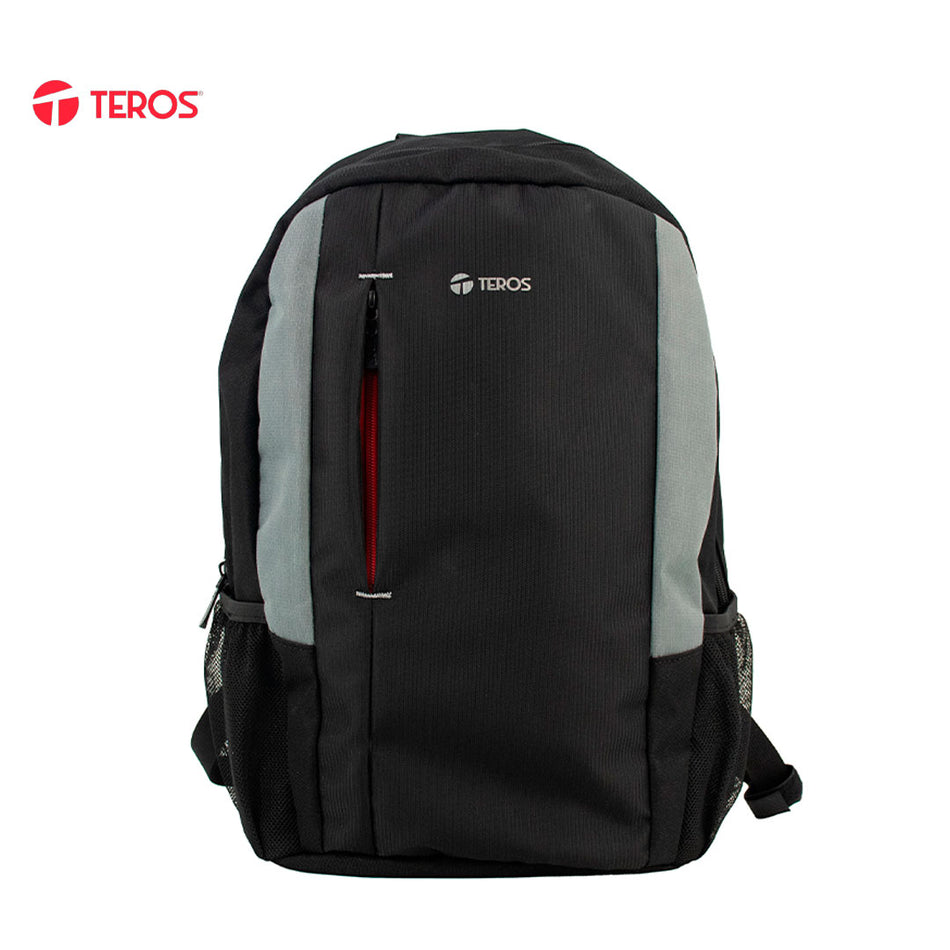 Mochila Teros TE-9040BS, para Notebooks de hasta 15.6", Color Negro y Gris