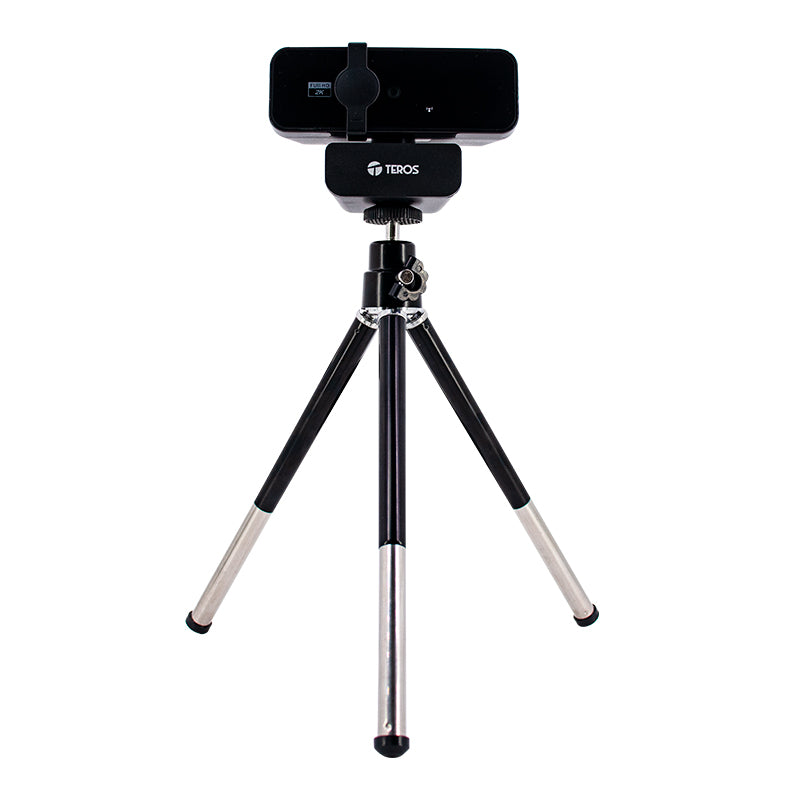 Webcam TEROS TE-9072, 2K, micrófono incorporado, USB 2.0