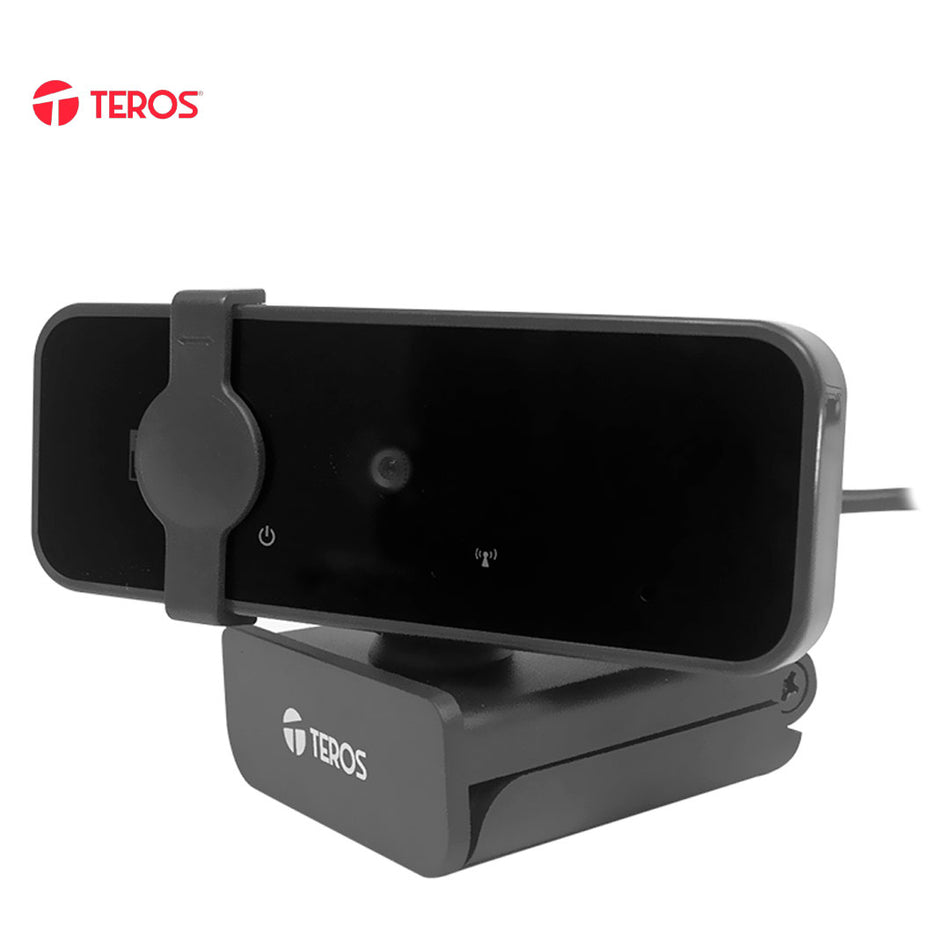 Webcam TEROS TE-9072, 2K, micrófono incorporado, USB 2.0