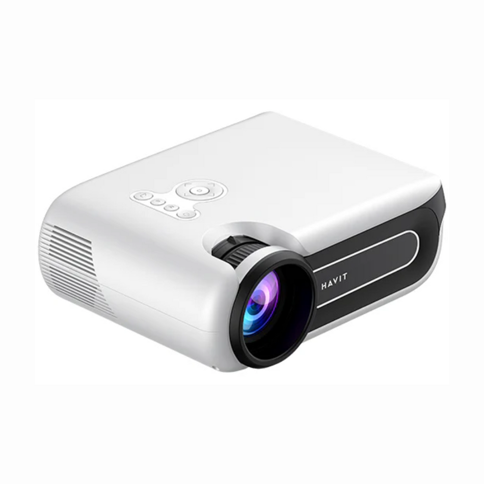 HAVIT PJ209 PRO - PROYECTOR BLANCO - ANDROID 9.0 - AV - USB 2 - HDMI 2 - JACK 3.5MM
