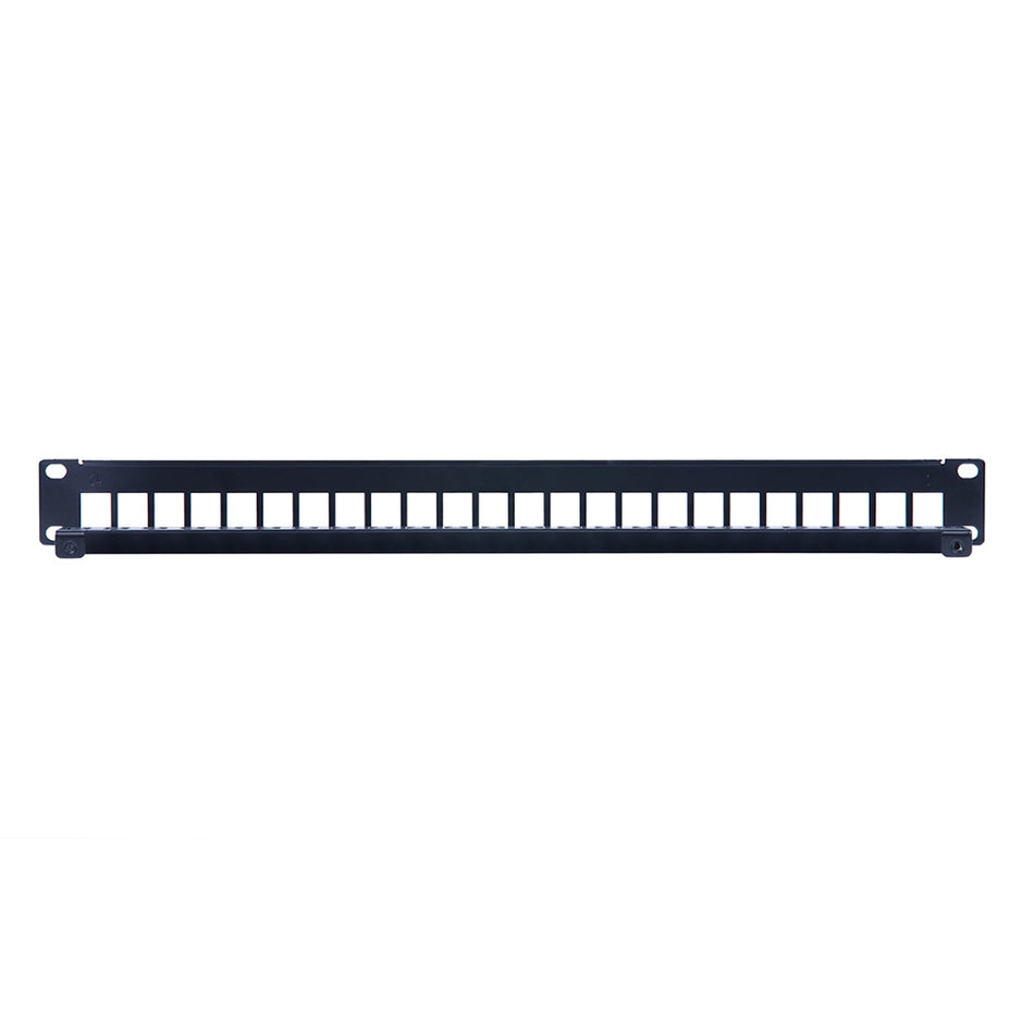SIEMON TM-PNLZ-24-01 Patch Panel, Tera Modular, 24 Puertos Blindado, 1-RU (Para Jacks Cat6A y Cat 7A)