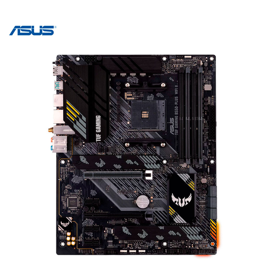 Placa base ASUS TUF GAMING B550-PLUS WIFI II, Chipset AMD B550, Zócalo AMD AM4, ATX