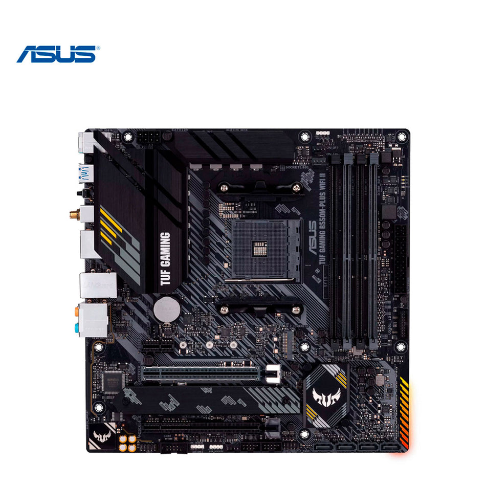 Placa base ASUS TUF GAMING B550M-PLUS WIFI II Chipset AMD B550, Zócalo AMD AM4, Micro ATX