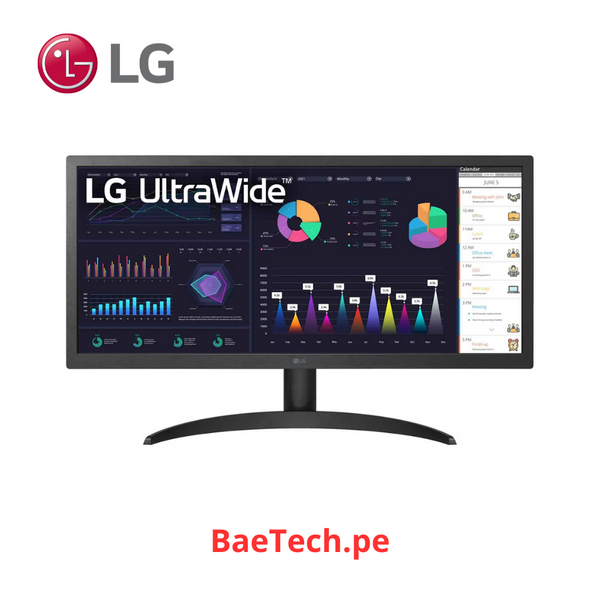 Monitor LG 26WQ500-B, 25.7" IPS, UltraWide Full HD, 2560 x 1080, HDMI.