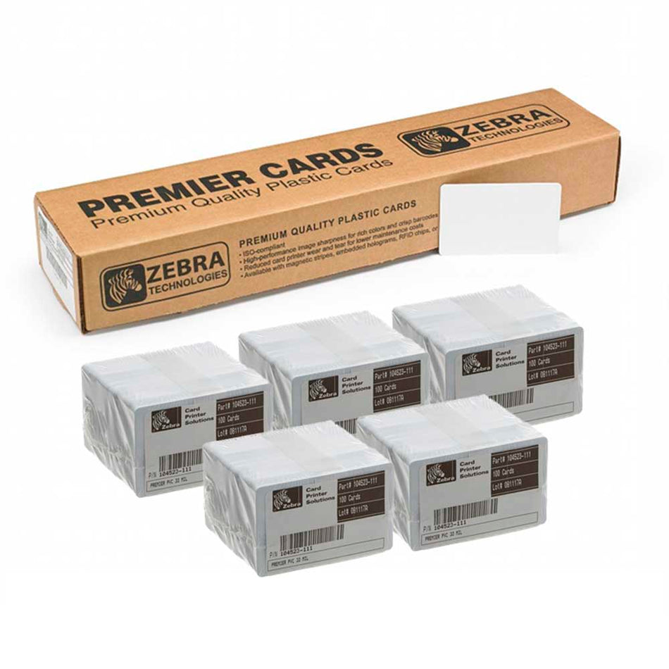 ZEBRA 104523-111 - TARJETA PVC PARA CARNET O FOTOCHECK - PACK 100UNID