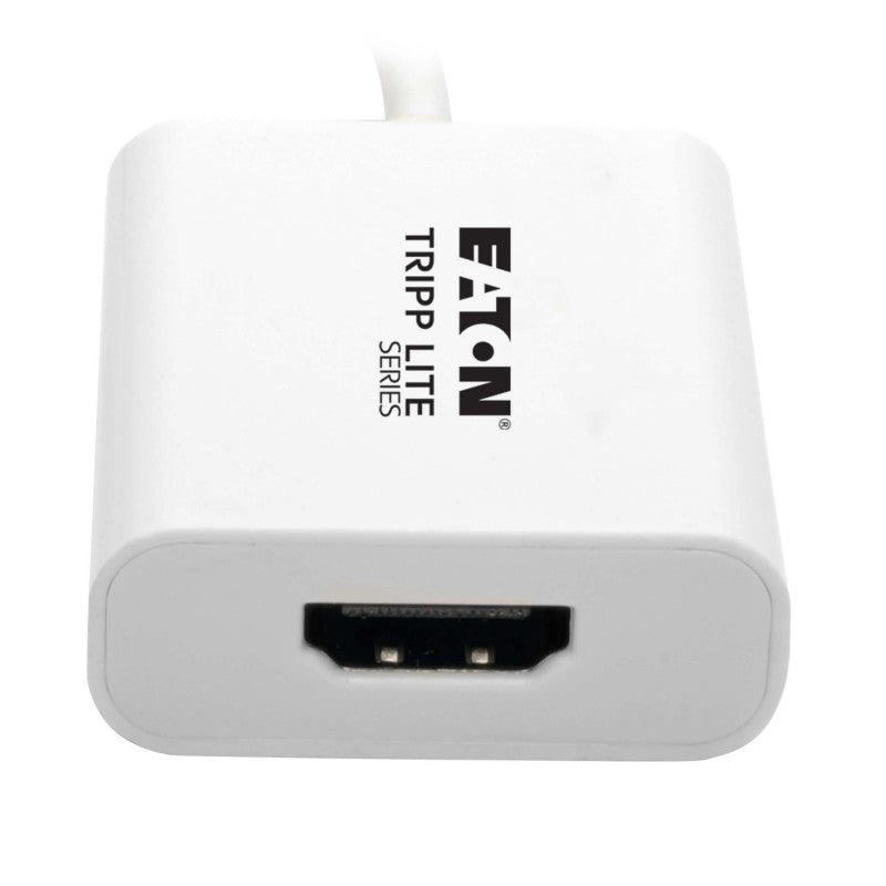 Adaptador Tripp-Lite USB 3.2 Gen 1 Tipo-C-a-HDMI 4K (con Modo alterno - DP 1.2), Blanco