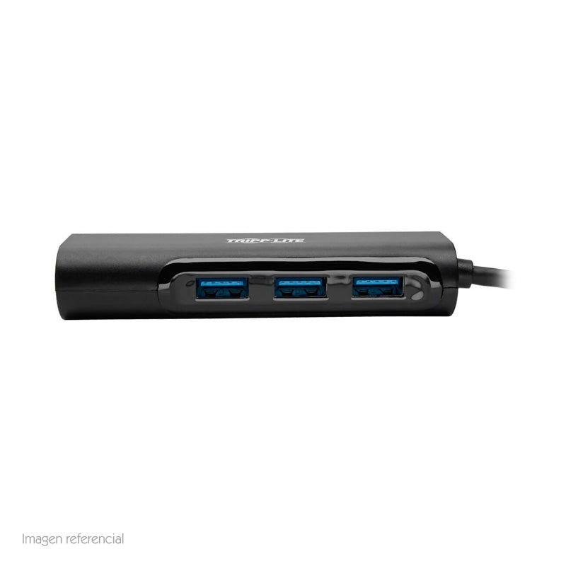 Hub USB Type-C, portátil Tripp-Lite U460-003-3A1GB, 3 Puertos USB 3.1, RJ45, 5 Gbps.