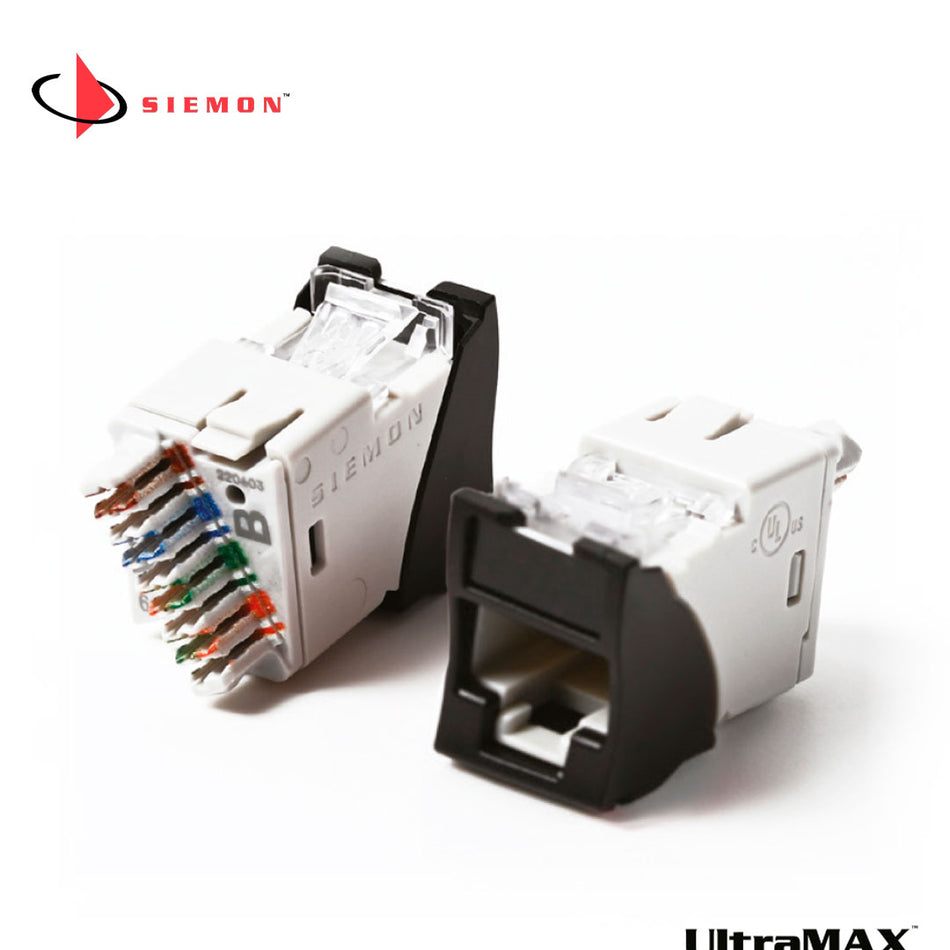 SIEMON U6-H01NB Jack RJ45 Cat6 UltraMAX Plano Angular