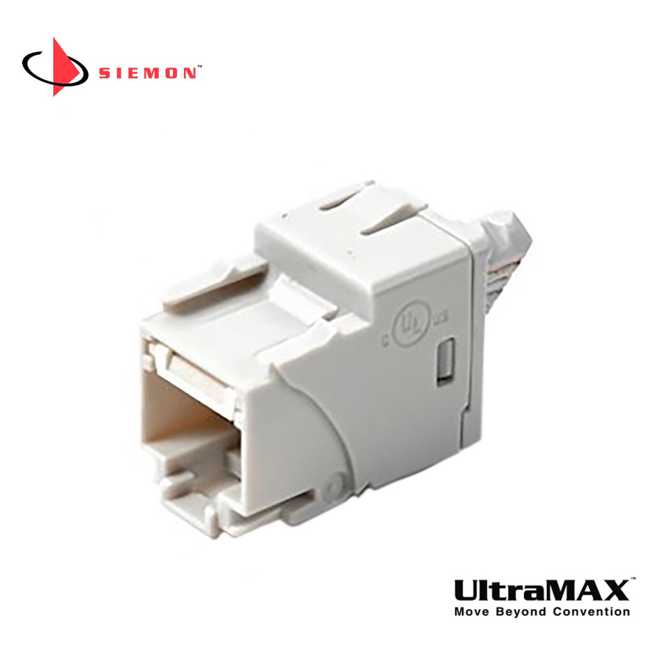 SIEMON U6-P00NB Jack RJ-45 Cat6 UltraMAX unicamente para uso en Patch Panel modular del tipo UPN-F1-**E-RS
