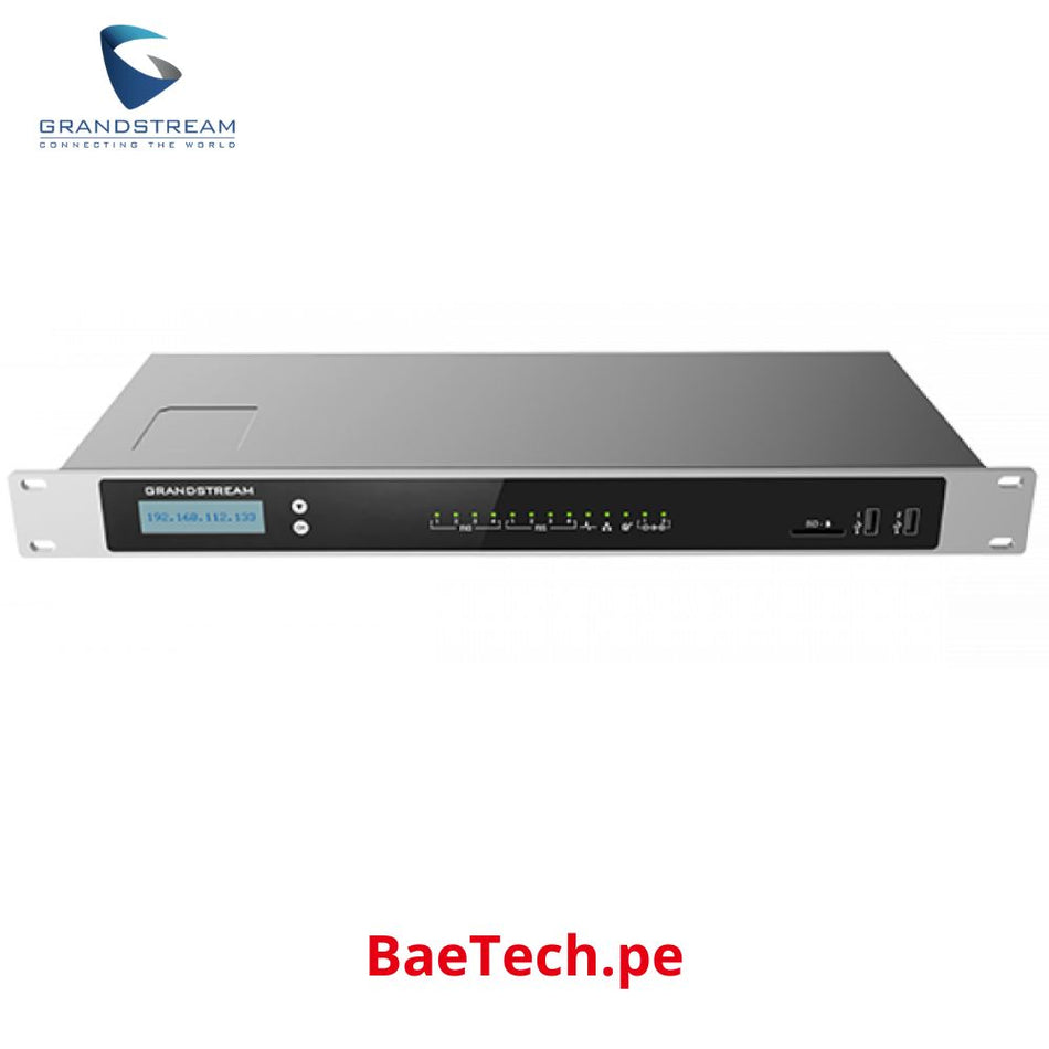 GANDSTREAM UCM6304 Central Ip Soporta hasta 2000 registros, 300 llamadas en simultaneo, 4 puerto fxo, 4 puertos fxs