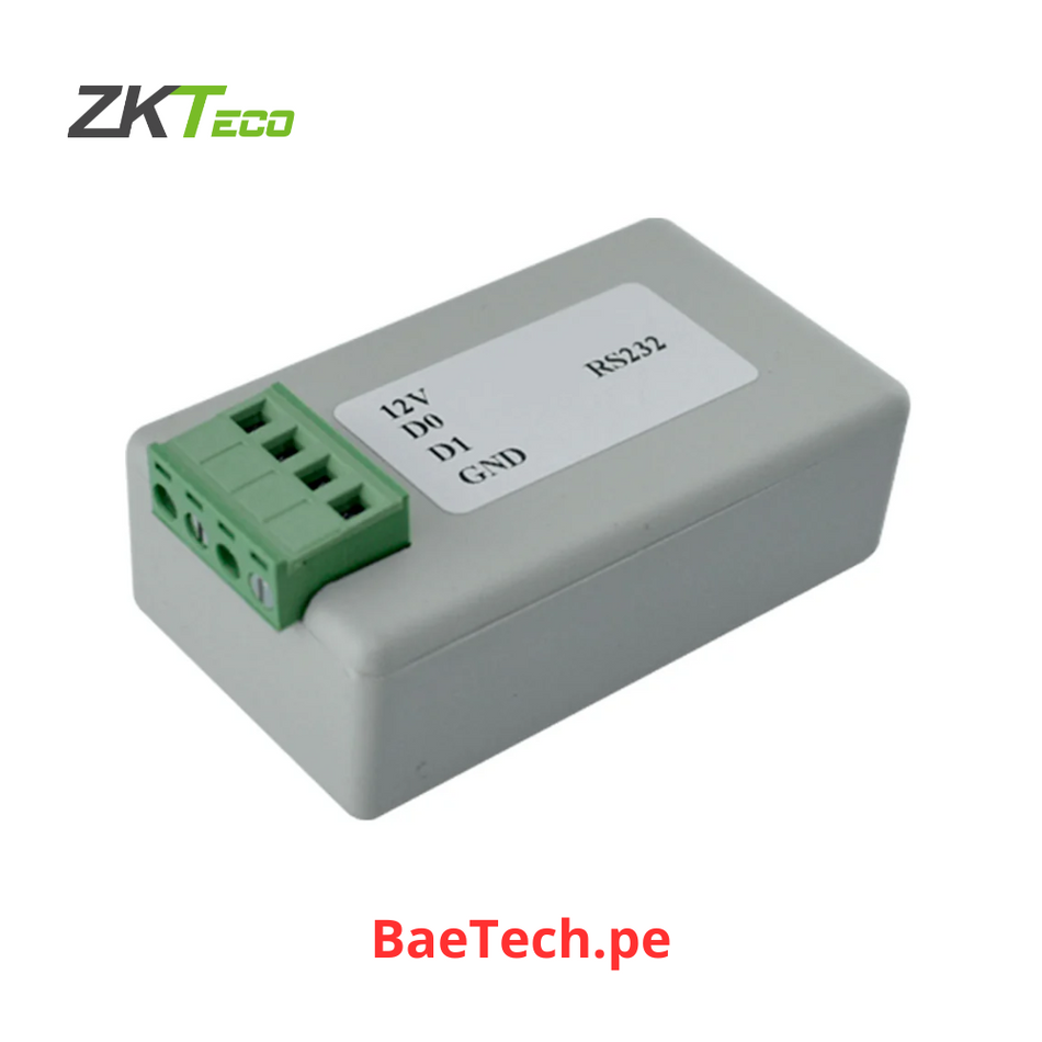ZKTECO Conversor RS232 a wiegand 66Bits - HDC09-232 WG66