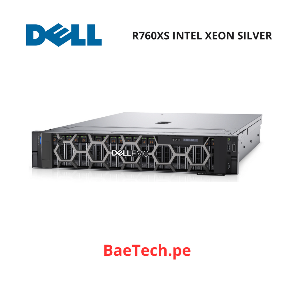 SERVIDOR Dell R760XS INTEL XEON SILVER 4410Y 2G 12C 32GB 2 TB HDD