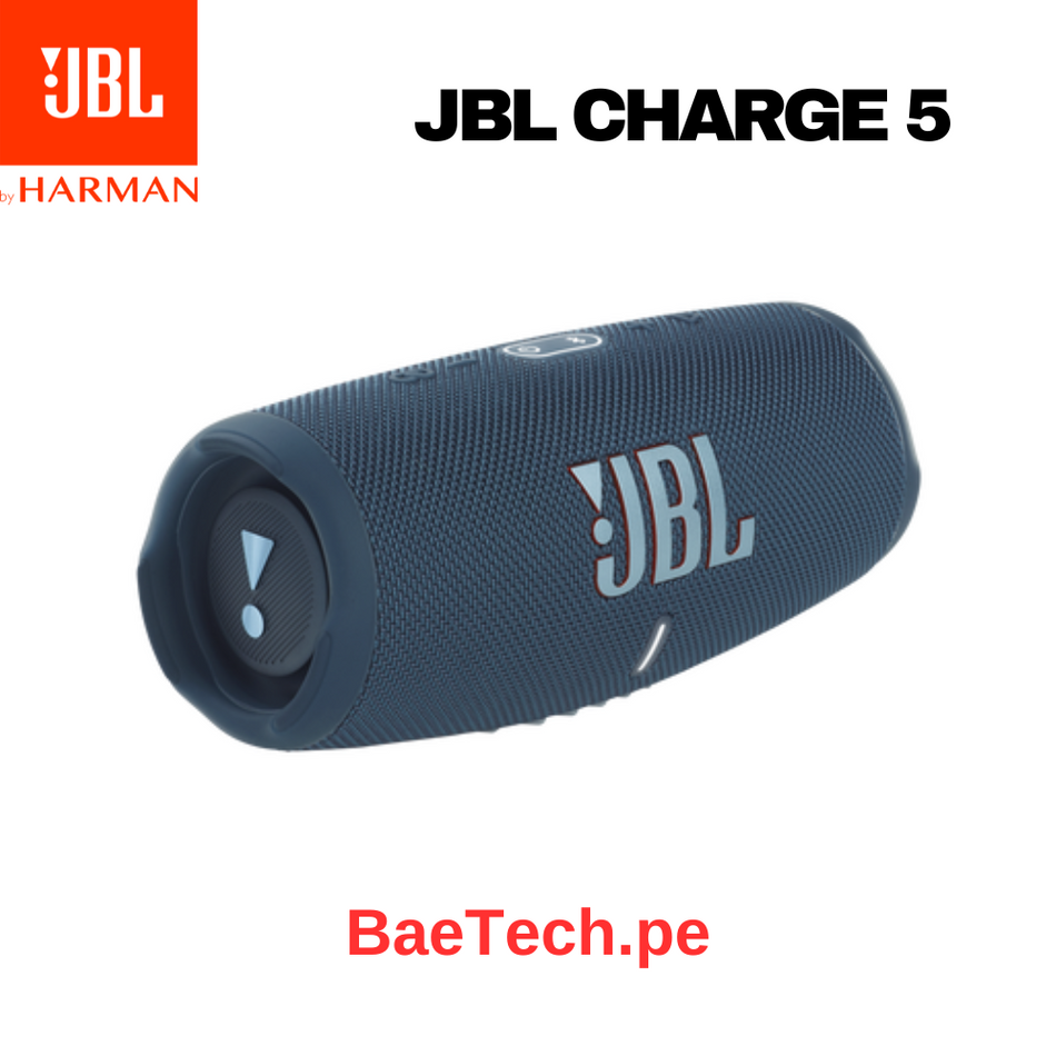 PARLANTE JBL CHARGE 5 ALTAVOZ PORTÁTIL RESISTENTE AL AGUA CON BATERÍA INTEGRADO - AZUL
