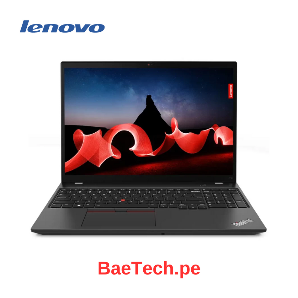 Laptop Lenovo ThinkPad T16 Gen 2 21HJ000ULM 40.6cm (16") - WUXGA - Intel Core i7 13a Gen i7-1355U - 16GB - 512GB SSD - Español Teclado - Negro