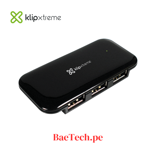 Hub USB Klip Xtreme 4 Puertos Concentrador Alta Velocidad - KUH-190B