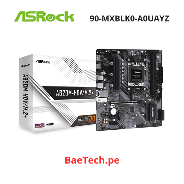 Placa Base de computador de escritorio ASRock A620M-HDV/M.2+ - AMD A620 - 90-MXBLK0-A0UAYZ