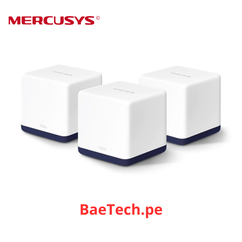 MERCUSYS HALO H50G(3-PACK) - SISTEMA WI-FI MESH AC1900 DE DOBLE BANDA HASTA 1900MBPS 03X10/100/1000