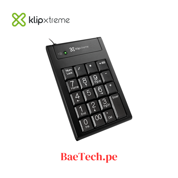 Teclado Numérico Klip Xtreme KNP-100 Abacus Numeric USB Negro