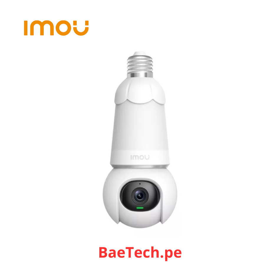 Cámara de Seguridad IMOU IPC-S6D-3M0WEB, BULB WIFI BOMBILLA 2K 3MP PT 360º Audio bidireccional Detección humano y vehículo Fullcolor