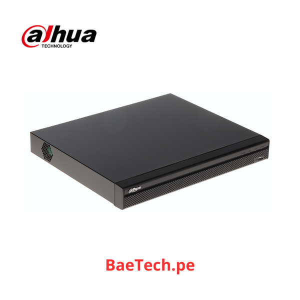 DAHUA NVR4208-8P-4KS2/L - GRABADOR NVR 08CH | Hasta 8MP | TASA Bits 128Mbps | 2 HDD | P2P | ONVIF | 08 puertos PoE