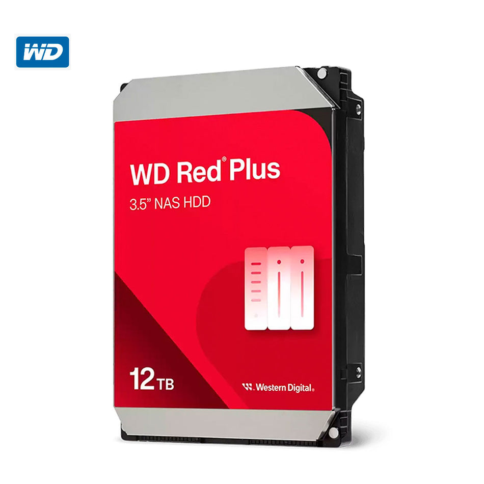 Disco duro Western Digital Red Plus NAS WD120EFGX, 12TB, SATA, 7200rpm, 3.5", Cache 512MB