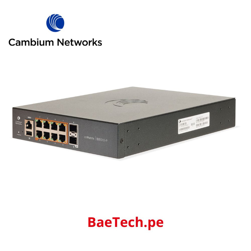 CAMBIUM NETWORKS MX-EX1010PXA-0 - CNMATRIX EX1010-P, INTELLIGENT ETHERNET POE+