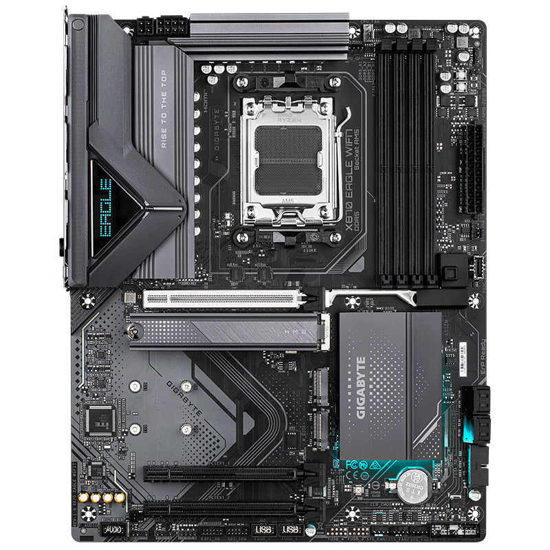 Placa base GIGABYTE X870 EAGLE WIFI7, Chipset AMD X870, Zócalo AMD AM5, ATX