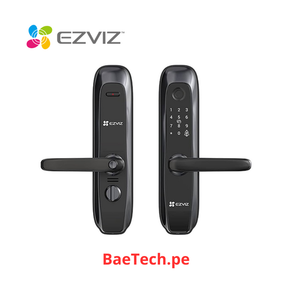 Cerradura inteligente Smart EZVIZ CS-L2S-11FCP-A0 desbloqueo por codigo tarjeta llave y huella biometrico