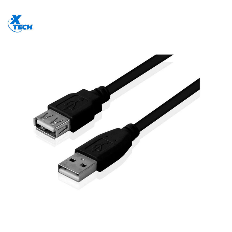 Xtech XTC301 Extension USB, USB 2.0 macho A hembra - 1.8m